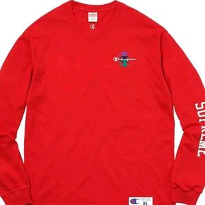 Supreme Champion Stacked CL/S Tee - Size Lg